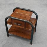 Table d'appoint ou table de chevet industrielle, Belgique vers 1910