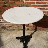 Old Parisian bistro table pedestal table