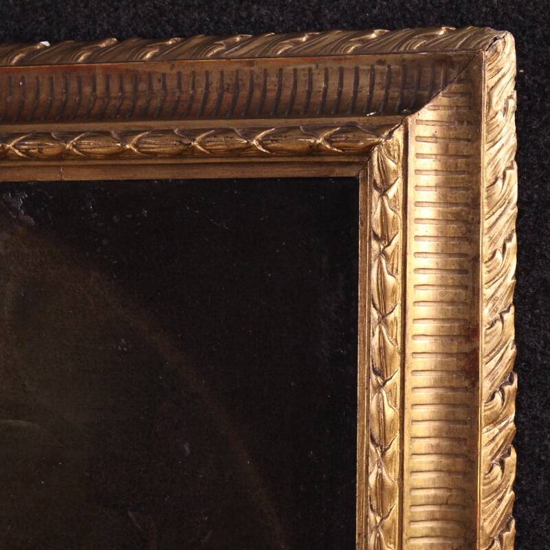 Antique Italian painting of Saint Jerome from the 17th century