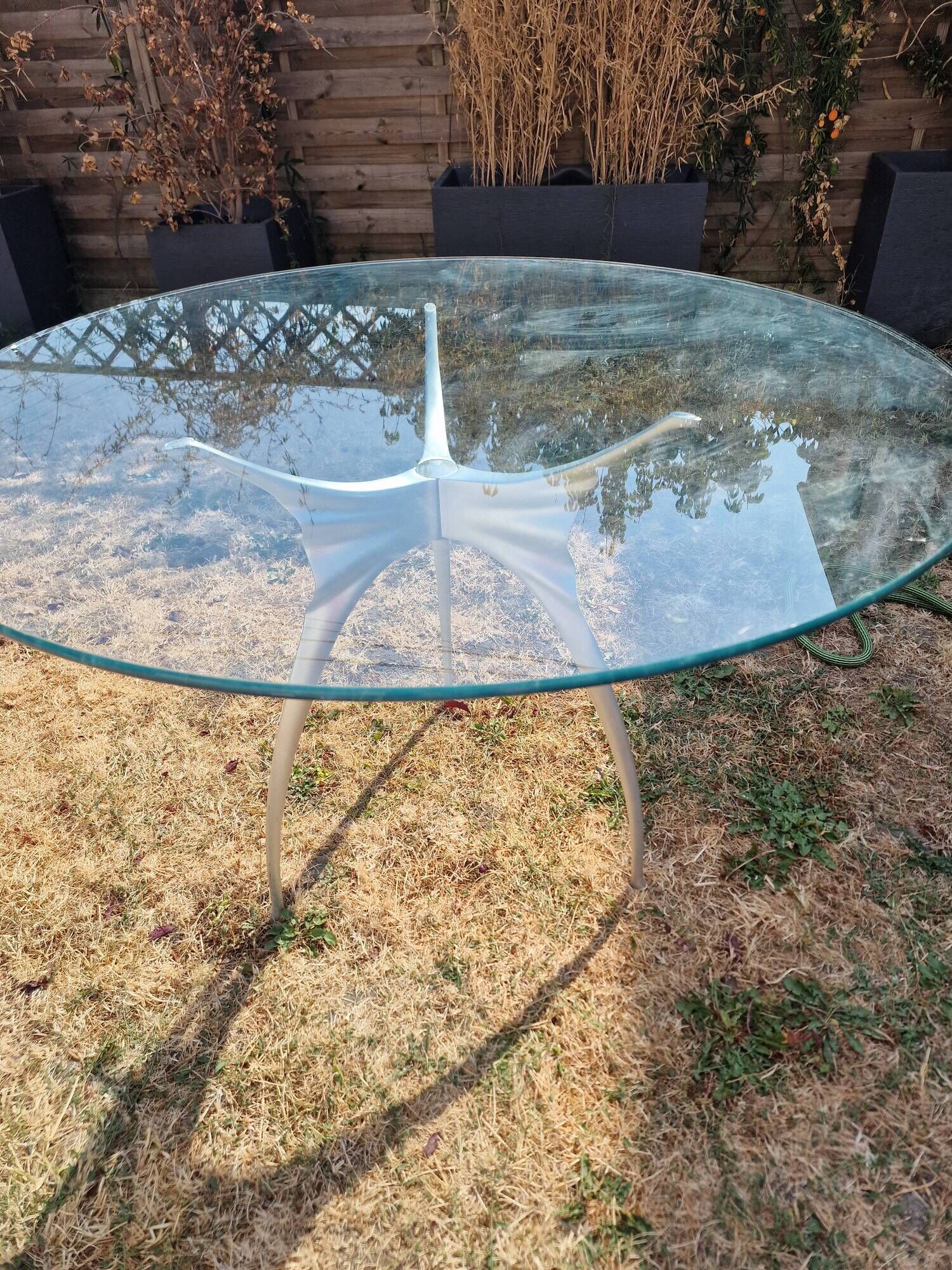 Vintage round table "Errance" - Bernard Dequet