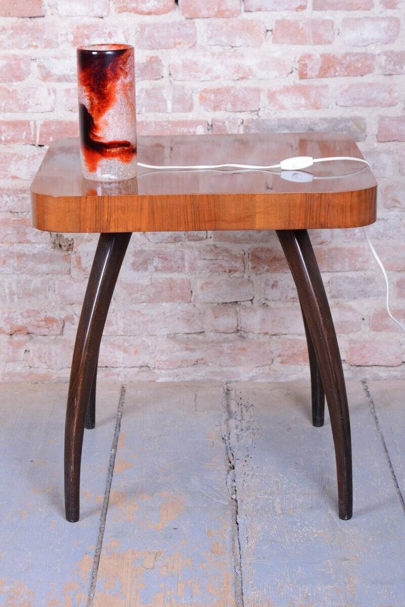 Mid-Century Table Lamp in Marble Glass, Czech, 1960s