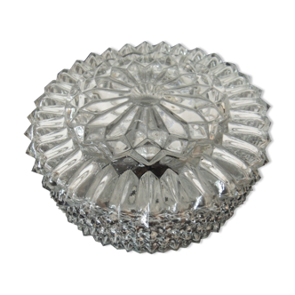 Plafonnier verre en pointes de diamant
