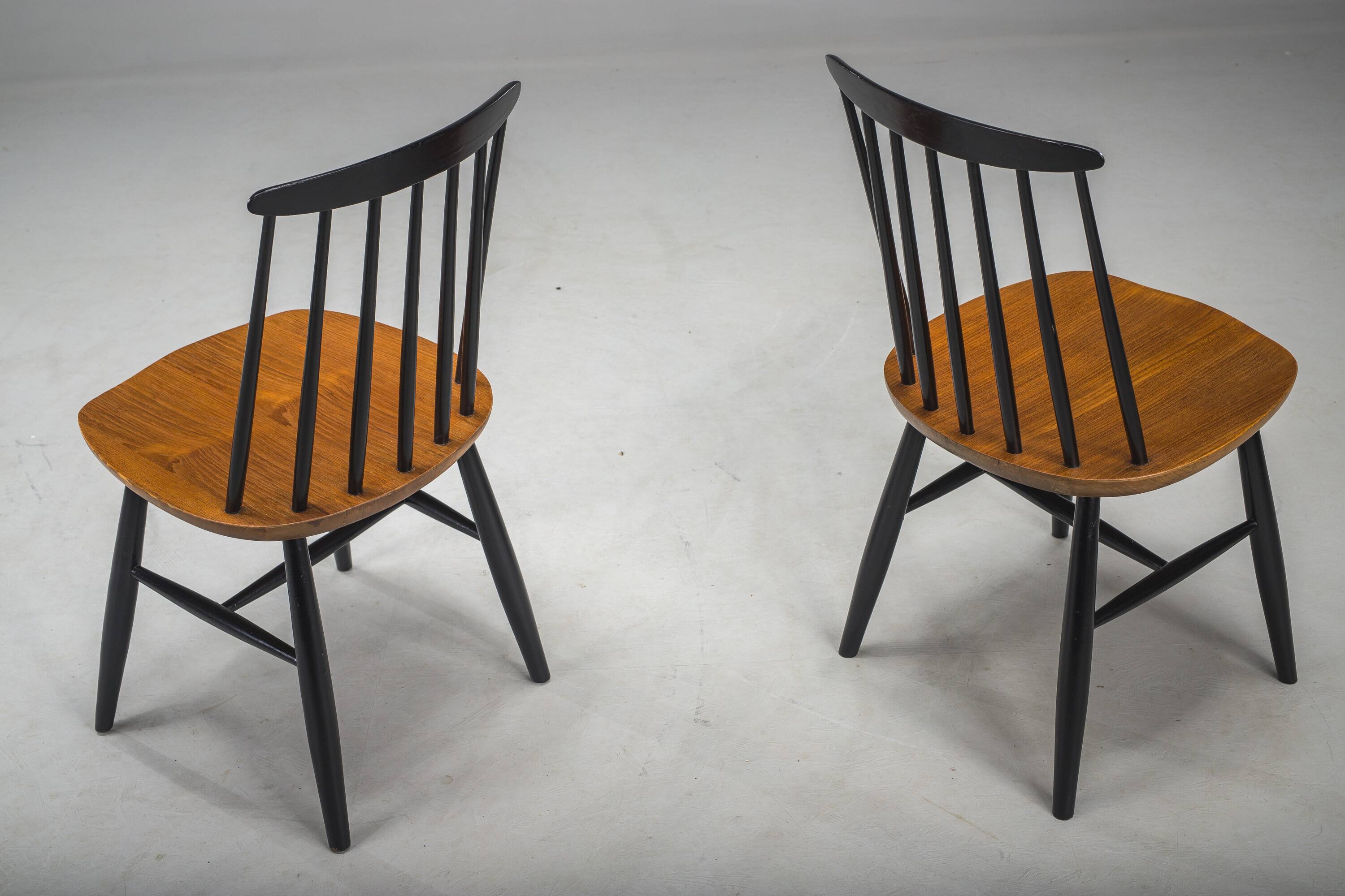 Set of Fanett Dining Chairs by Ilmari Tapiovaara, 1960s