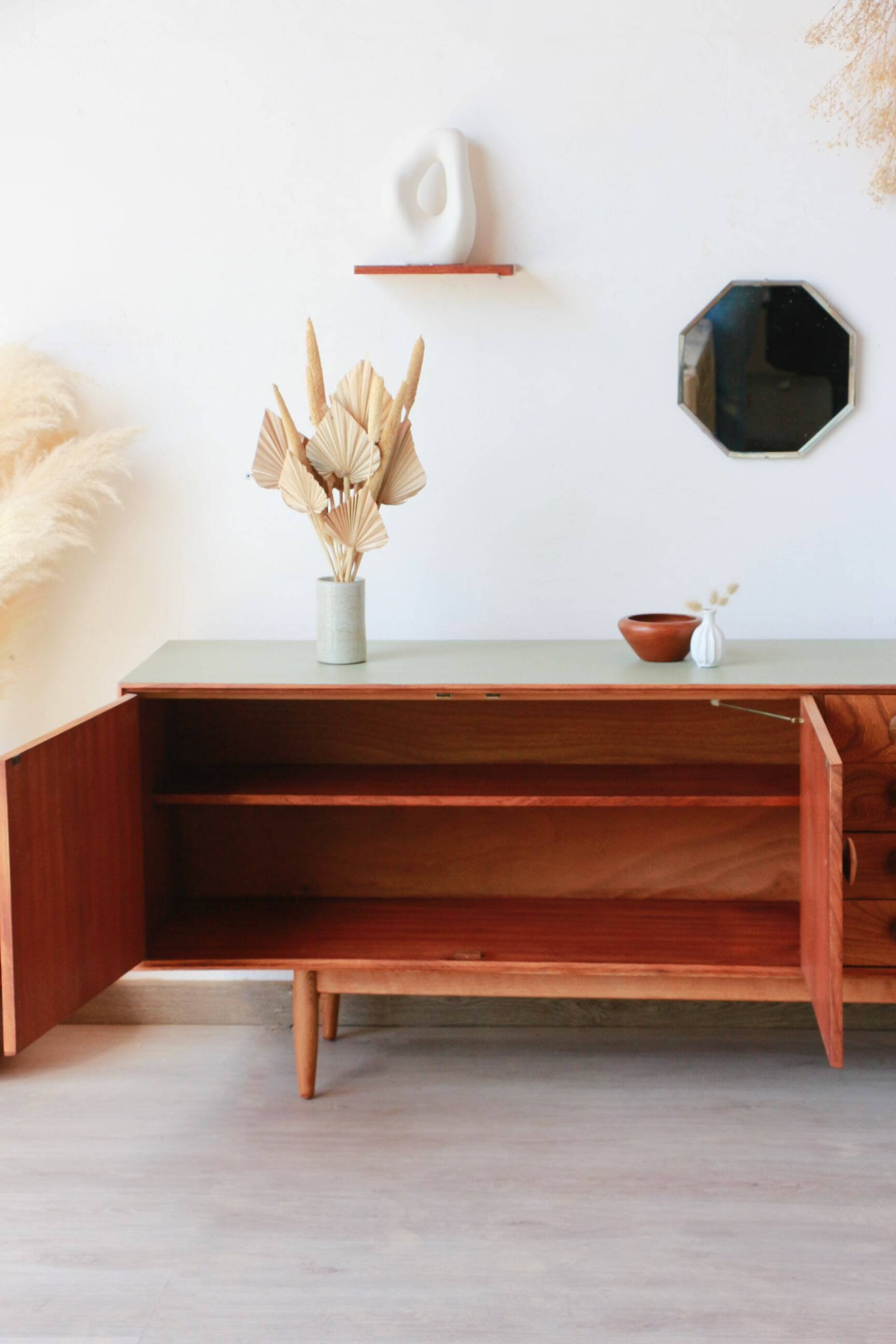 English Sideboard - Solid Elm - 1960