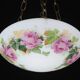 Vintage Glass Chandelier with Floral Decorations, Gallè Style, 1960
