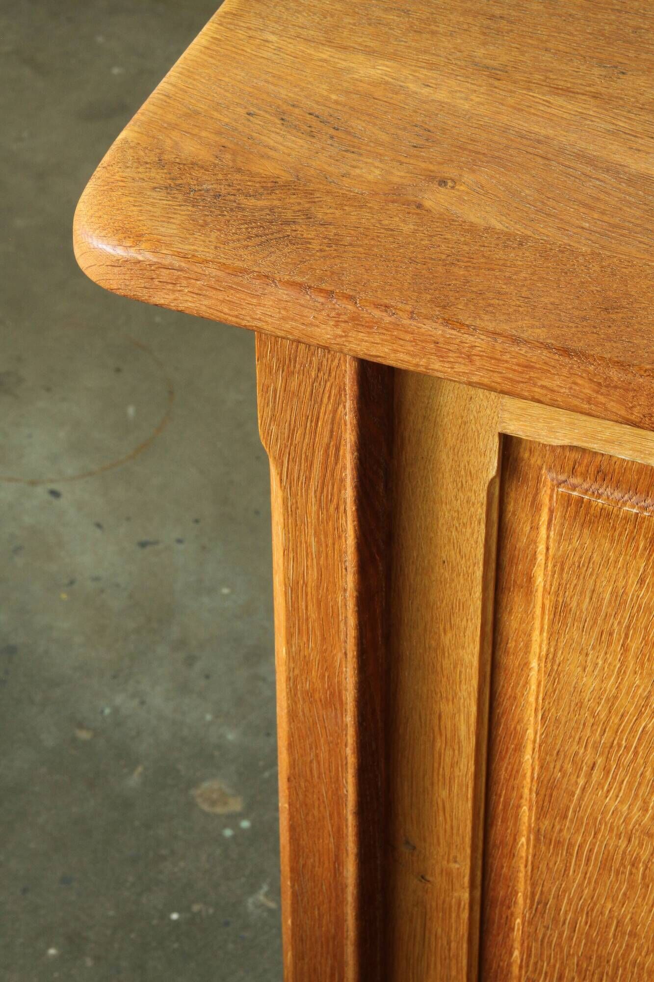 Vintage Danish 1960s Modern Oak Cabinet In The Style Of Henning Kjærnulf