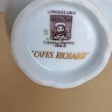 Service café bernardaud Limoges oiseaux fleurs