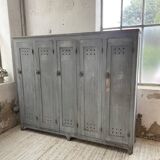 XXL workshop locker with blue patina