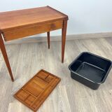 Scandinavian teak sewing table