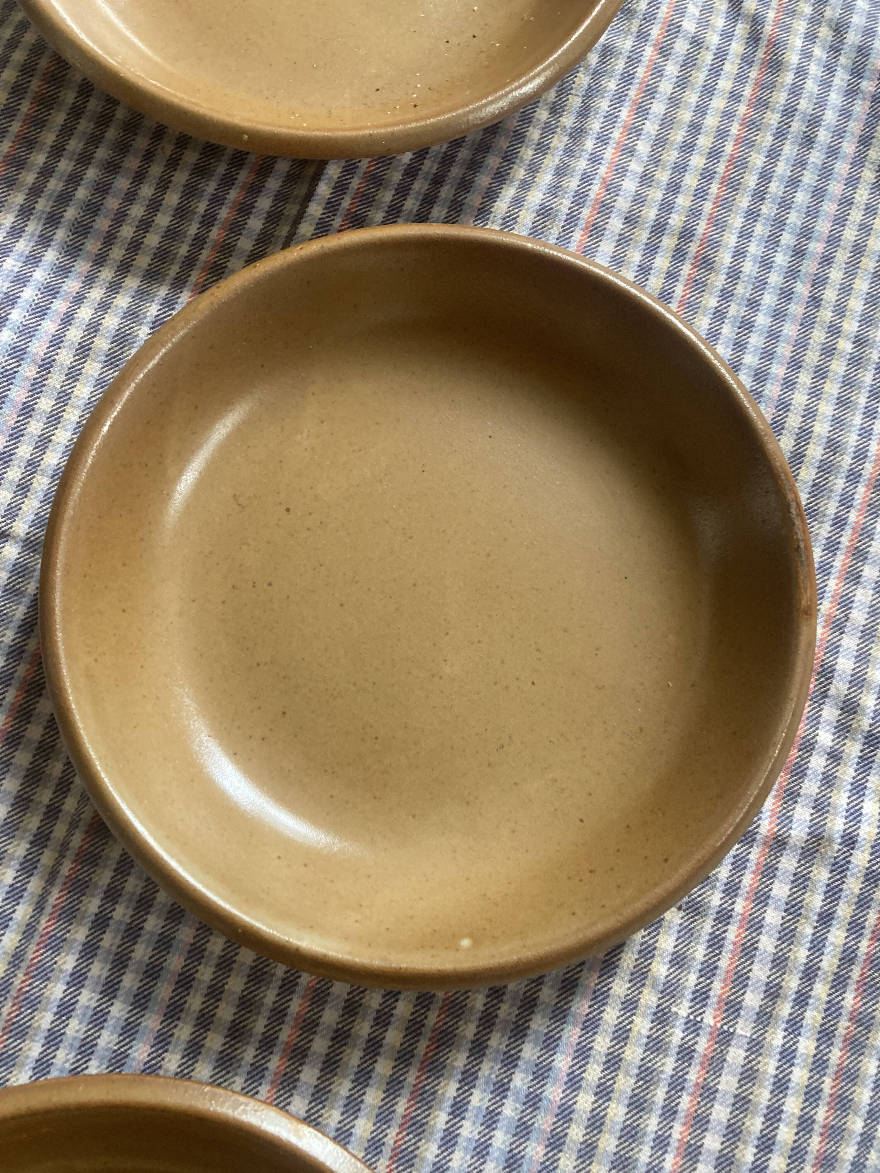 8 vintage hollow plates in Bern stoneware