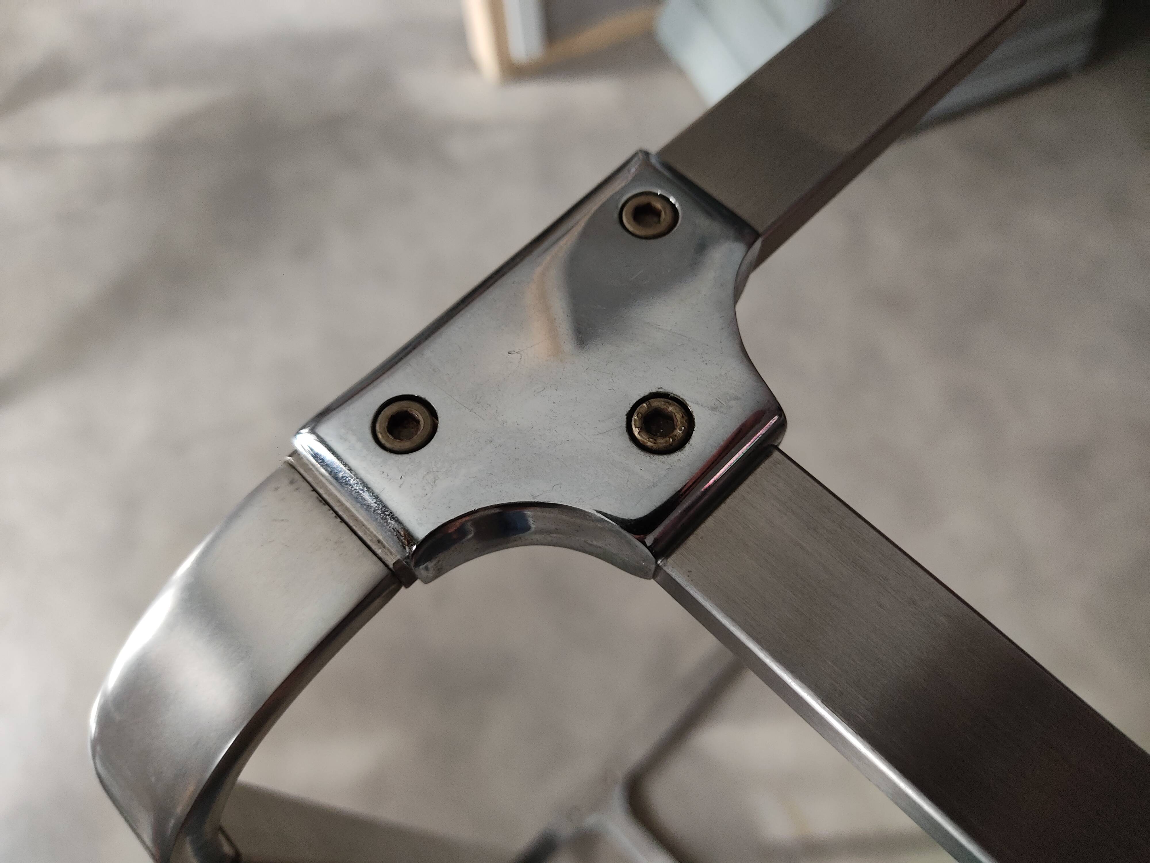 Vintage coffee table 1970 aluminium