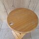 Folding pine stool - Design attributed to Adrian Reed or Pierre Lota - 1980