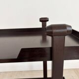 Dark Wood Bar Trolley by Franco Albini for Poggi Pavia, 1970s