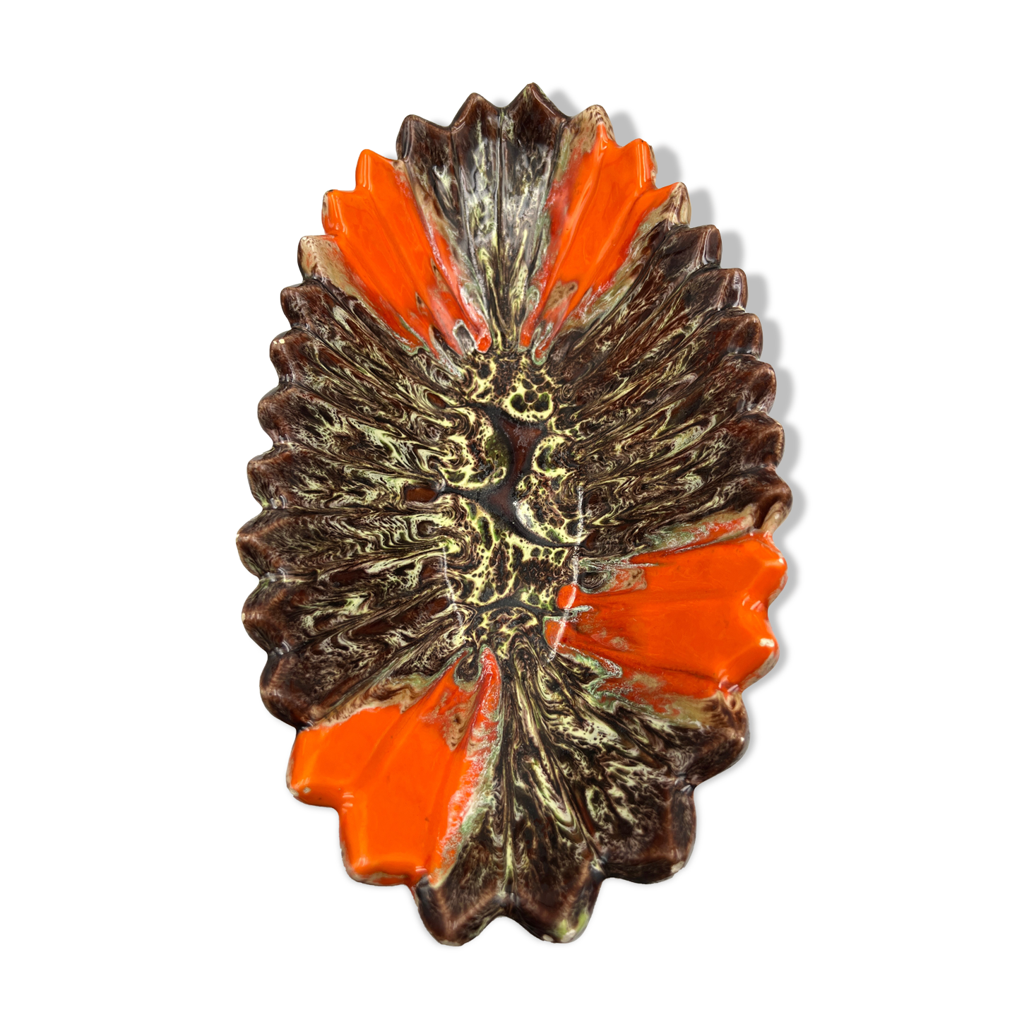 Vallauris orange fruit platter