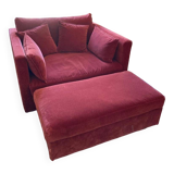 Velvet sofa