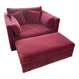 Velvet sofa