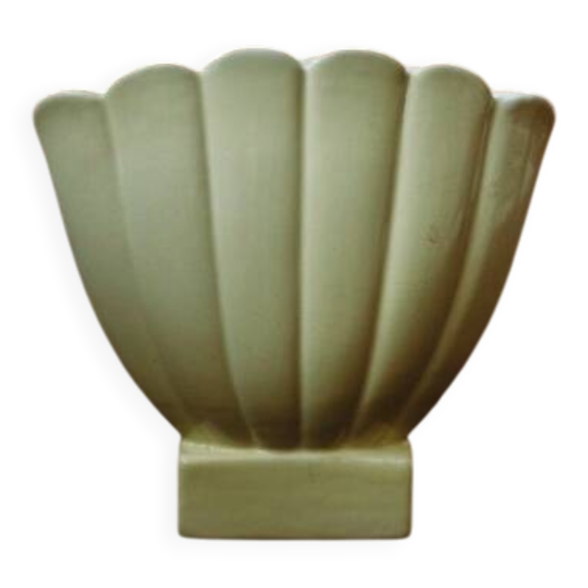 Ceramic fan vase by Giovanni Gariboldi for Richard Ginori