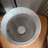 Vintage Carrara marble lamp