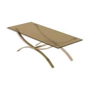 table basse métal plein