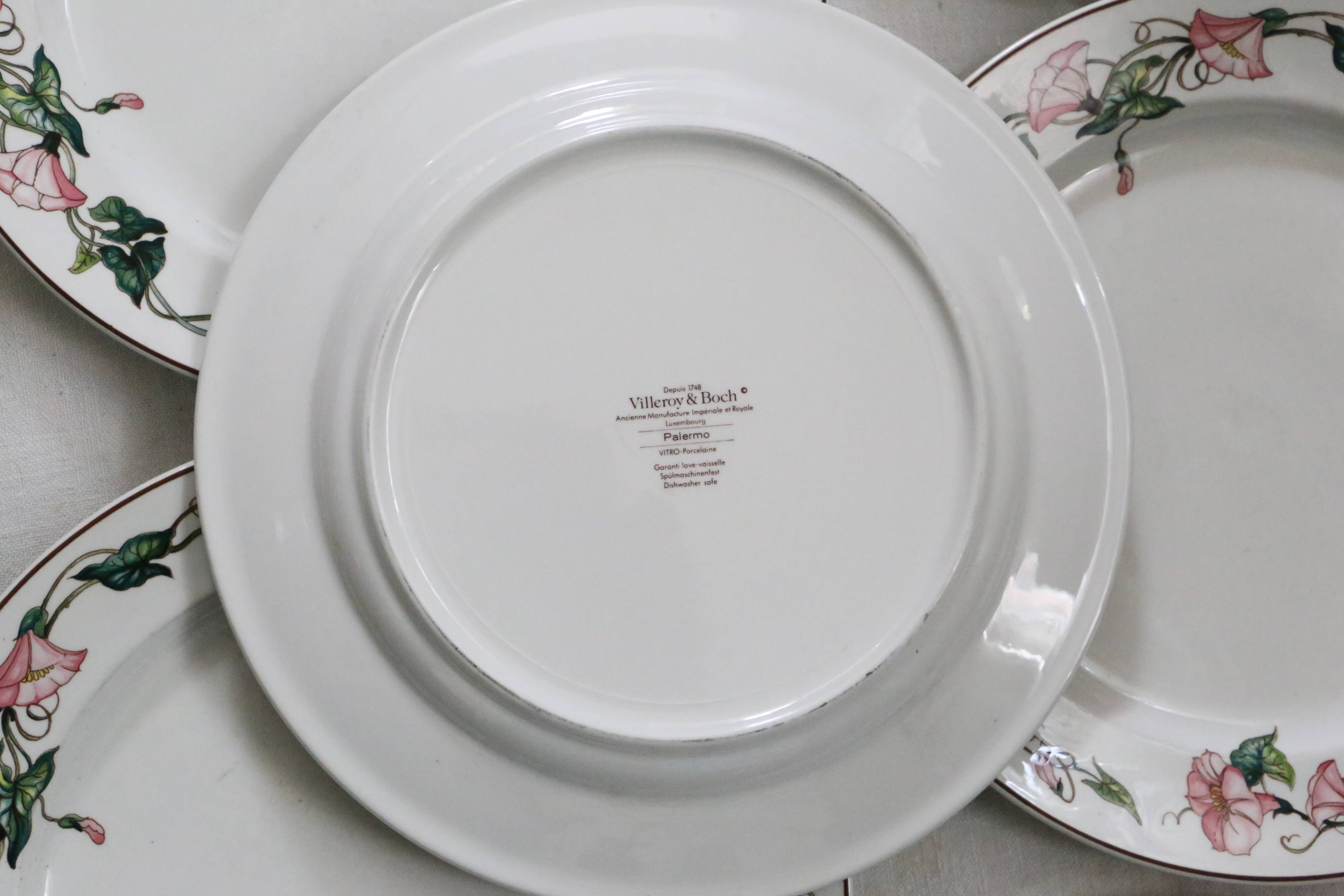 Flat plates 9 earthenware, model Palermo de Villeroy and Boch