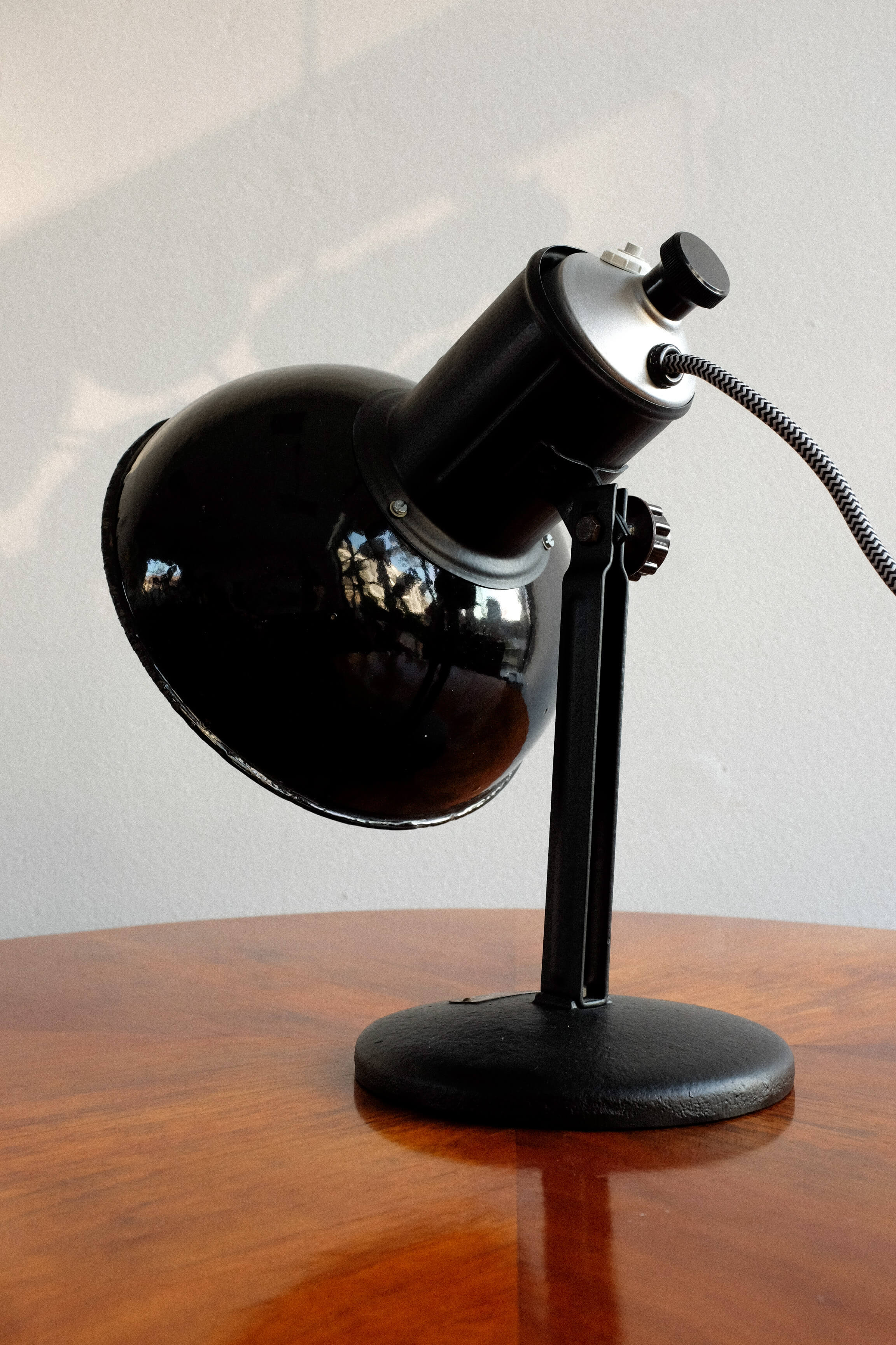Czechoslovakian industrial adjustable table lamp, 1960s