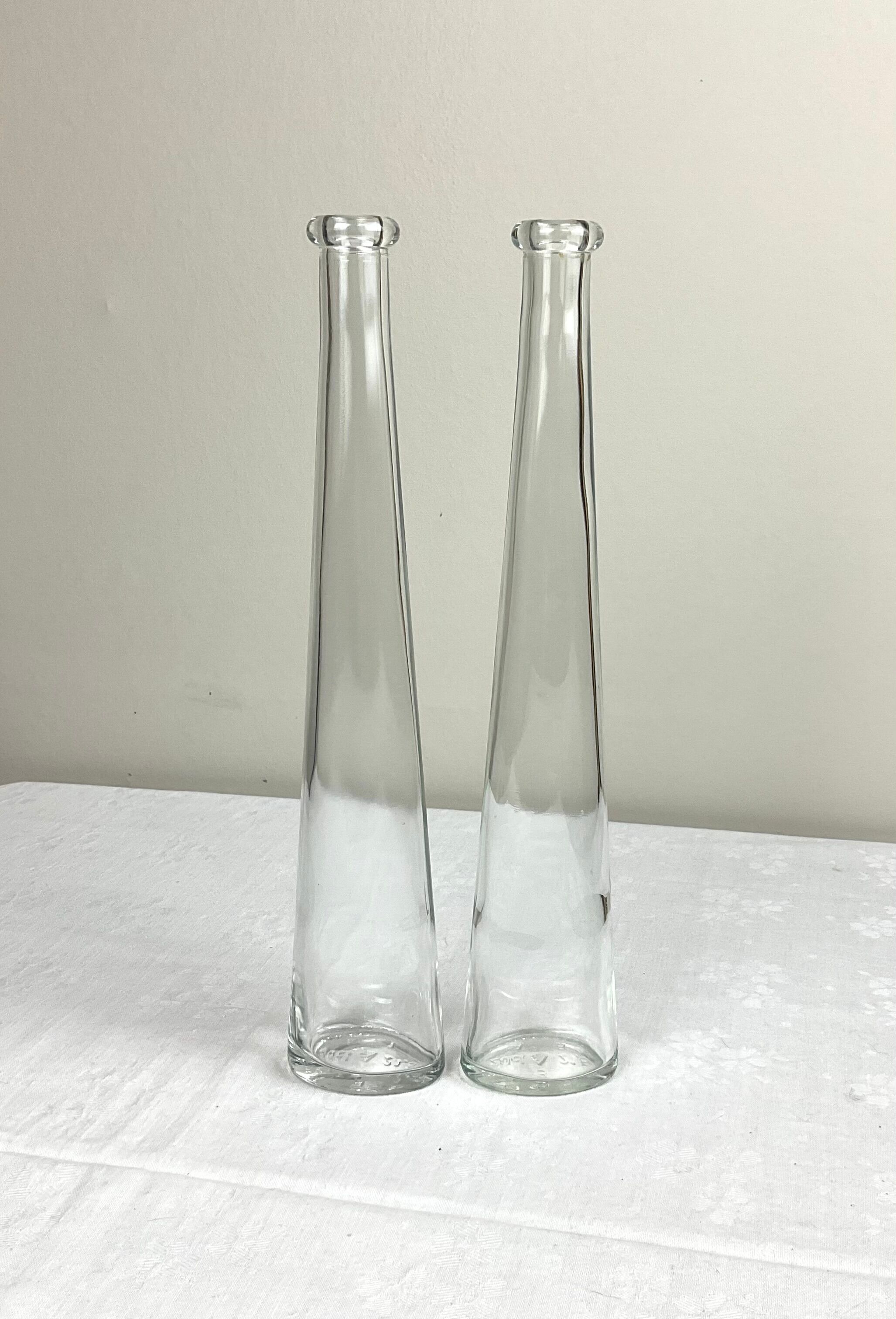 Pair of glass bottles 20 cl