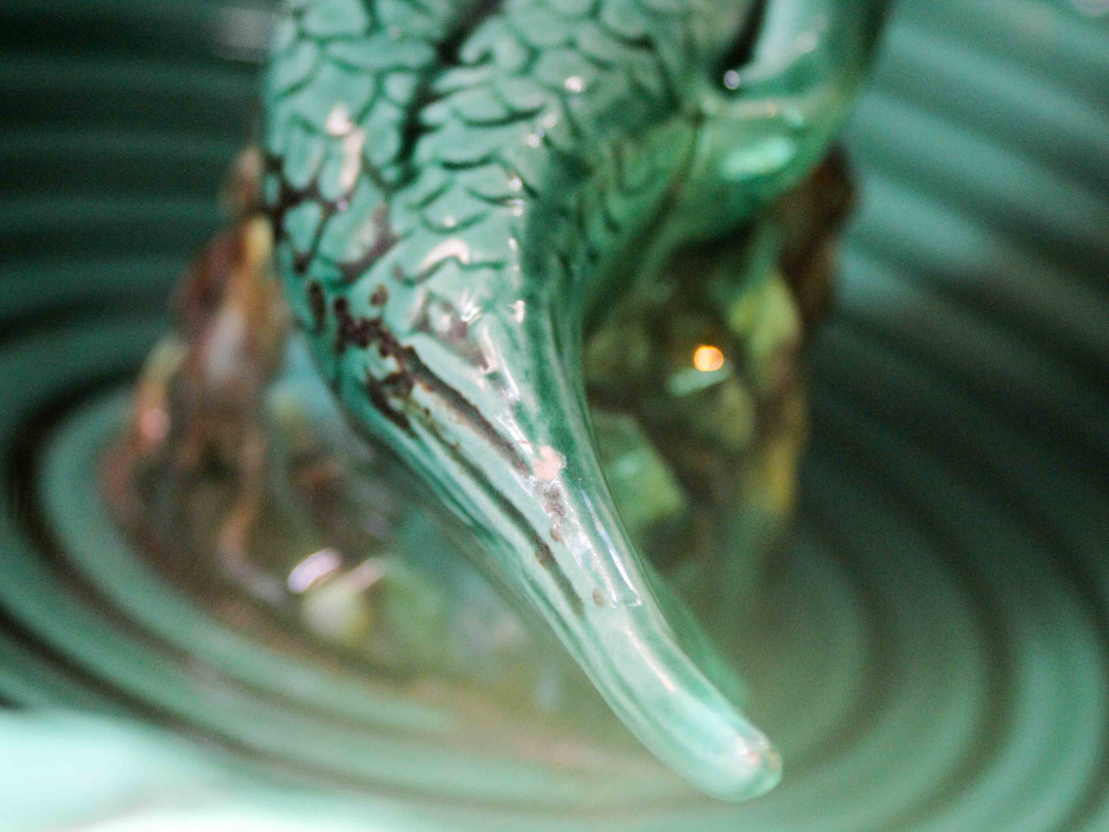Ceramic cup with mermaid decoration