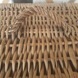 Market basket with wicker lid