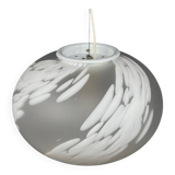 Vintage Murano glass swirling pendant lamp, Murano, Italy, 1970s.