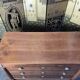 Plum chest of drawers Empire era restored