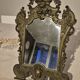 ANTIQUE PSYCHE TABLE MIRROR BRONZE BEVELLED MERCURY MIRROR 19TH CENTURY