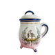 Covered pot from the 19th century by the Art pottery of Angoulême Le Renoleau.