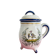 Covered pot from the 19th century by the Art pottery of Angoulême Le Renoleau.
