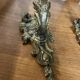 Paire d’applique art nouveau en bronze
