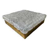 Vintage 70s square ceiling or wall light