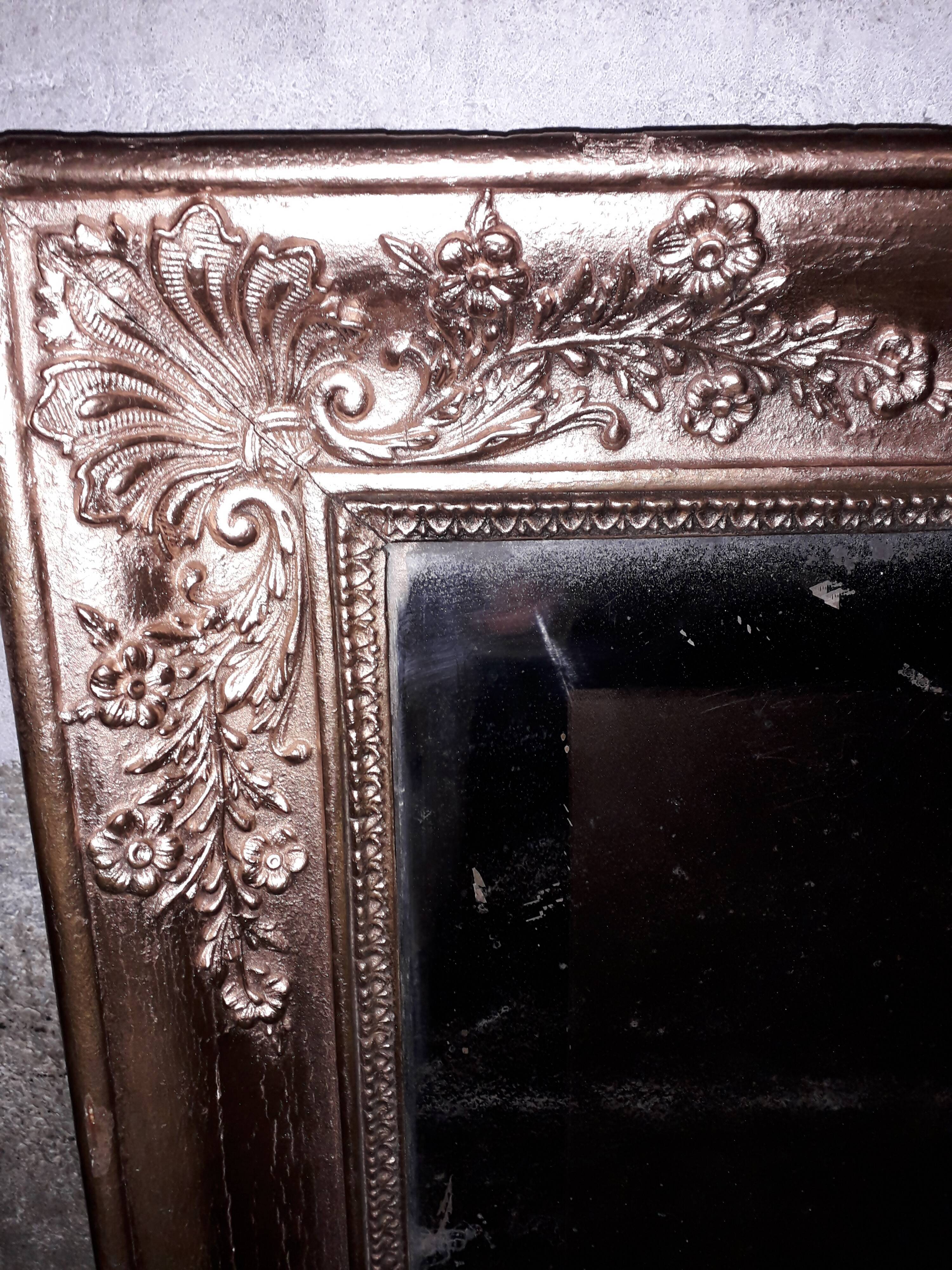Golden mirror from period restoration