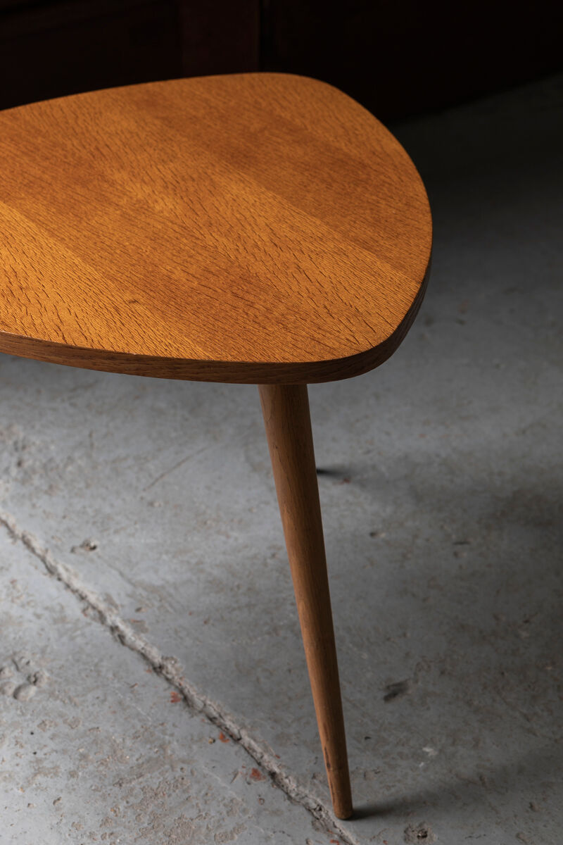 Triangular side table by Cees Braakman for Pastoe, Dutch design, 1960s
