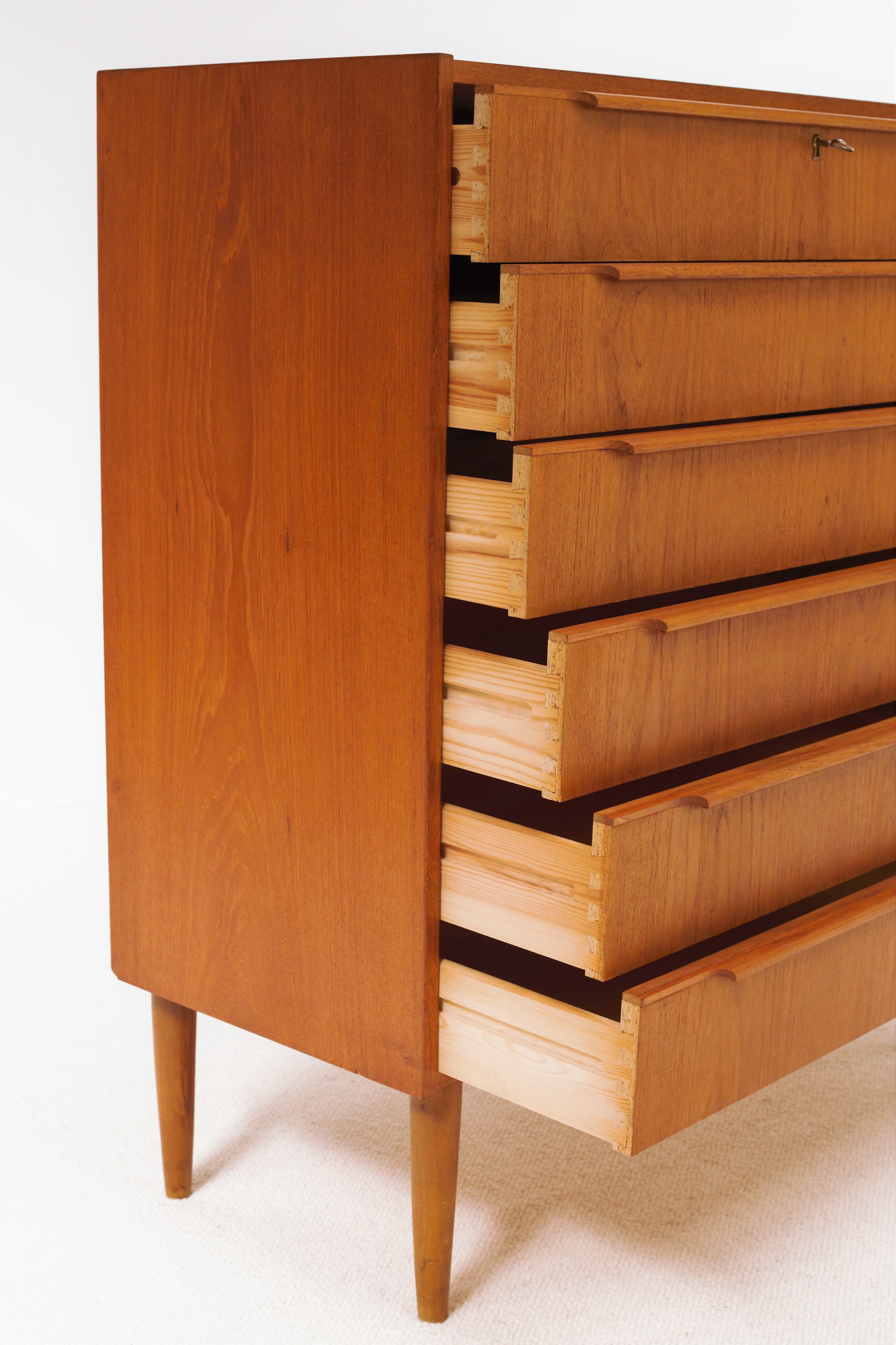 Commode 6 tiroirs Mid-Century