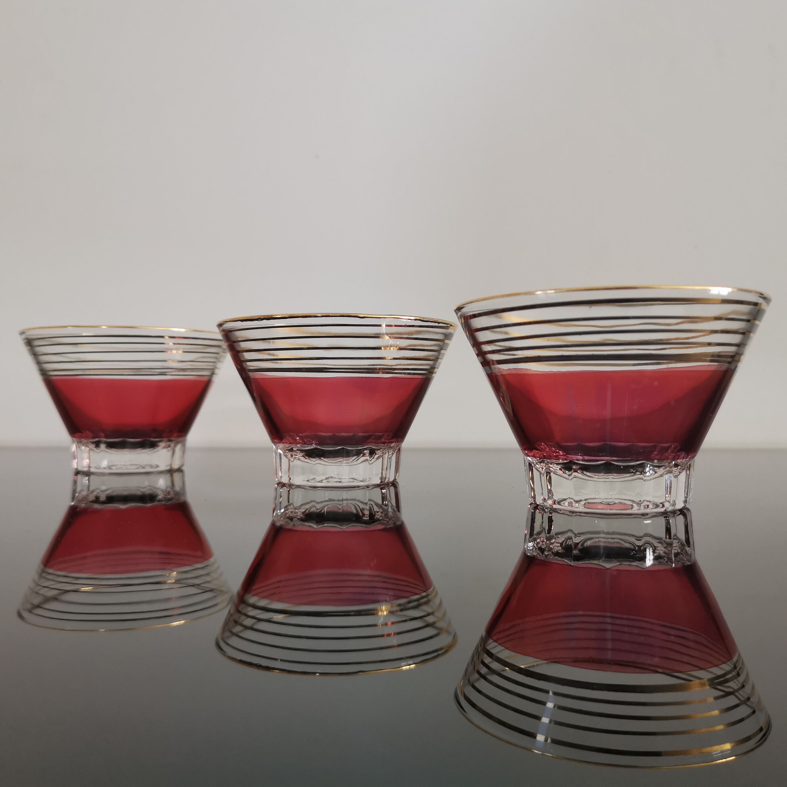 Vintage cups for dessert from the 50s