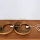 Wooden Double Moon Pendant Lamp