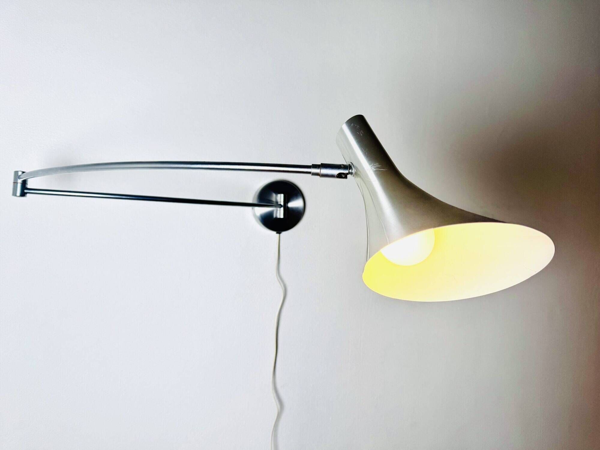 Trumpet Shade Swing Arm Wall Lamp By Hala Zeist, The Netherlands, 1980S