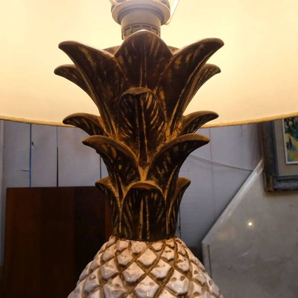 Lampe ananas en céramique Zaccagnini 1960