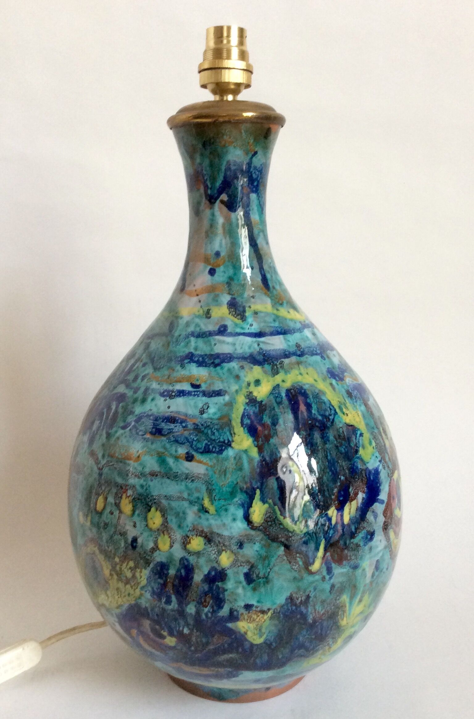 By Geneviève Duboul, 60s ceramic lamp