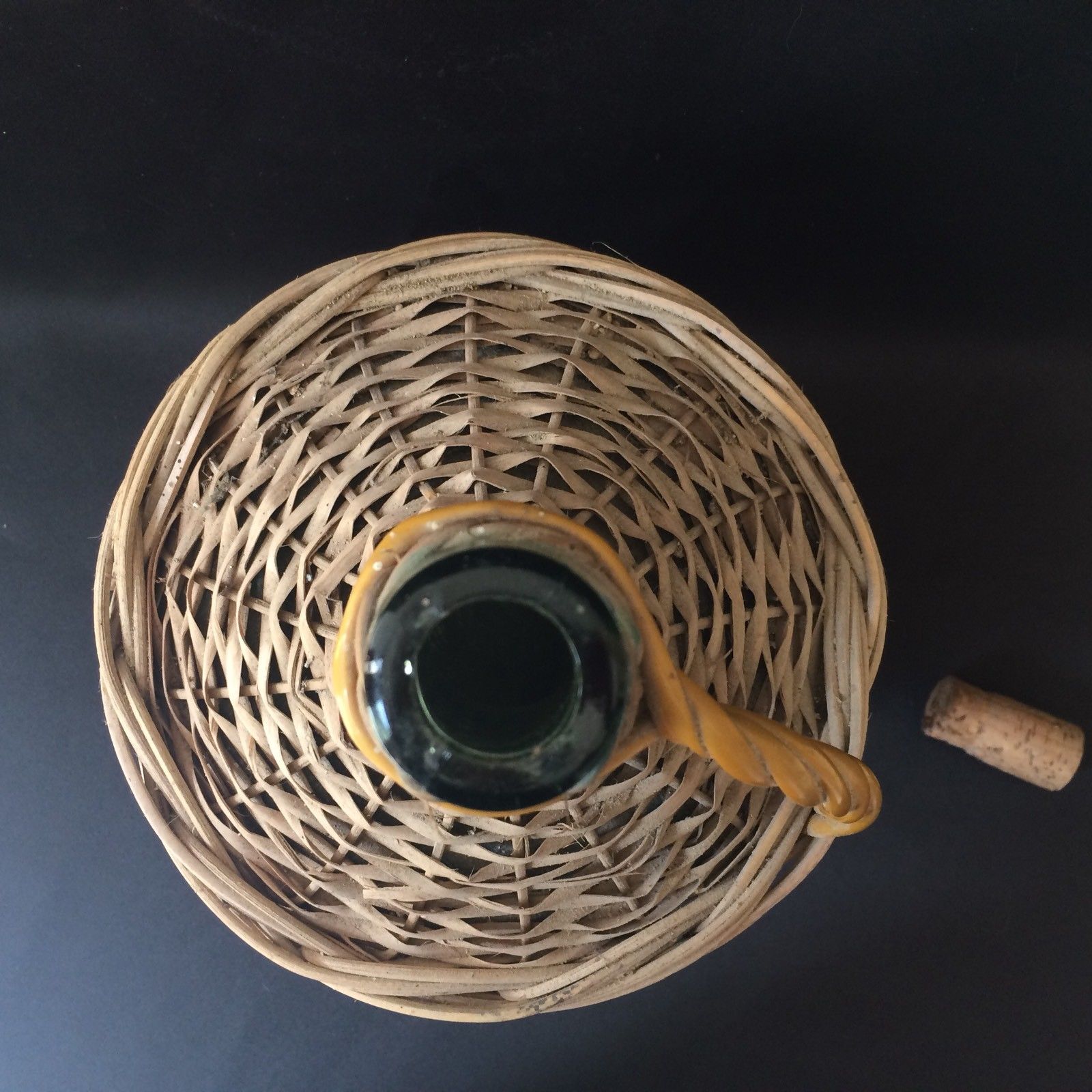 Demijohn old wicker bottle vintage wicker demijohn