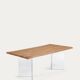 Kave Home table – model "Lotty" Oak & glass – in perfect condition