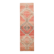 Tapis de couloir turc doux vintage rouge pêche 3x10, 86x303 cm SK 20297