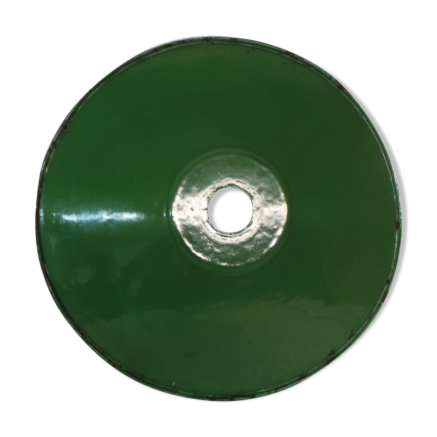 Enamelled tole shade