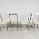 Metal and lucite dining chairs by Belgochrom, 1970s
