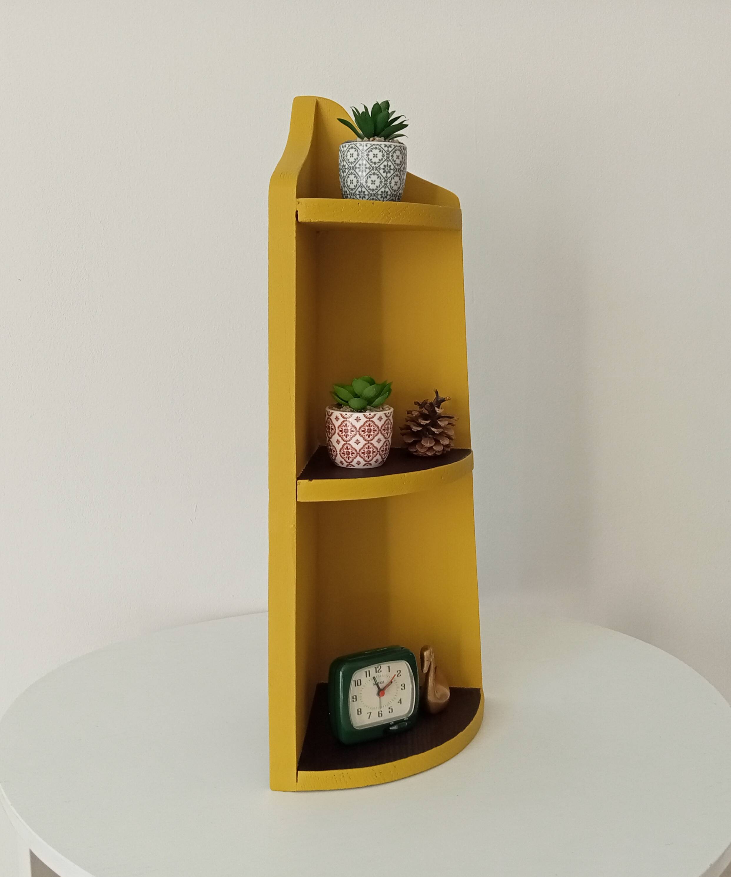 Old corner wall shelf