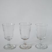 Lot de 6 verres à vin dépareillés XIXème